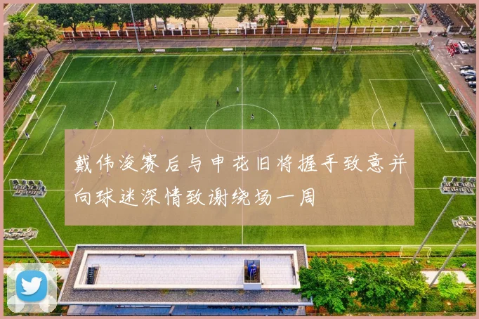 戴伟浚赛后与申花旧将握手致意并向球迷深情致谢绕场一周